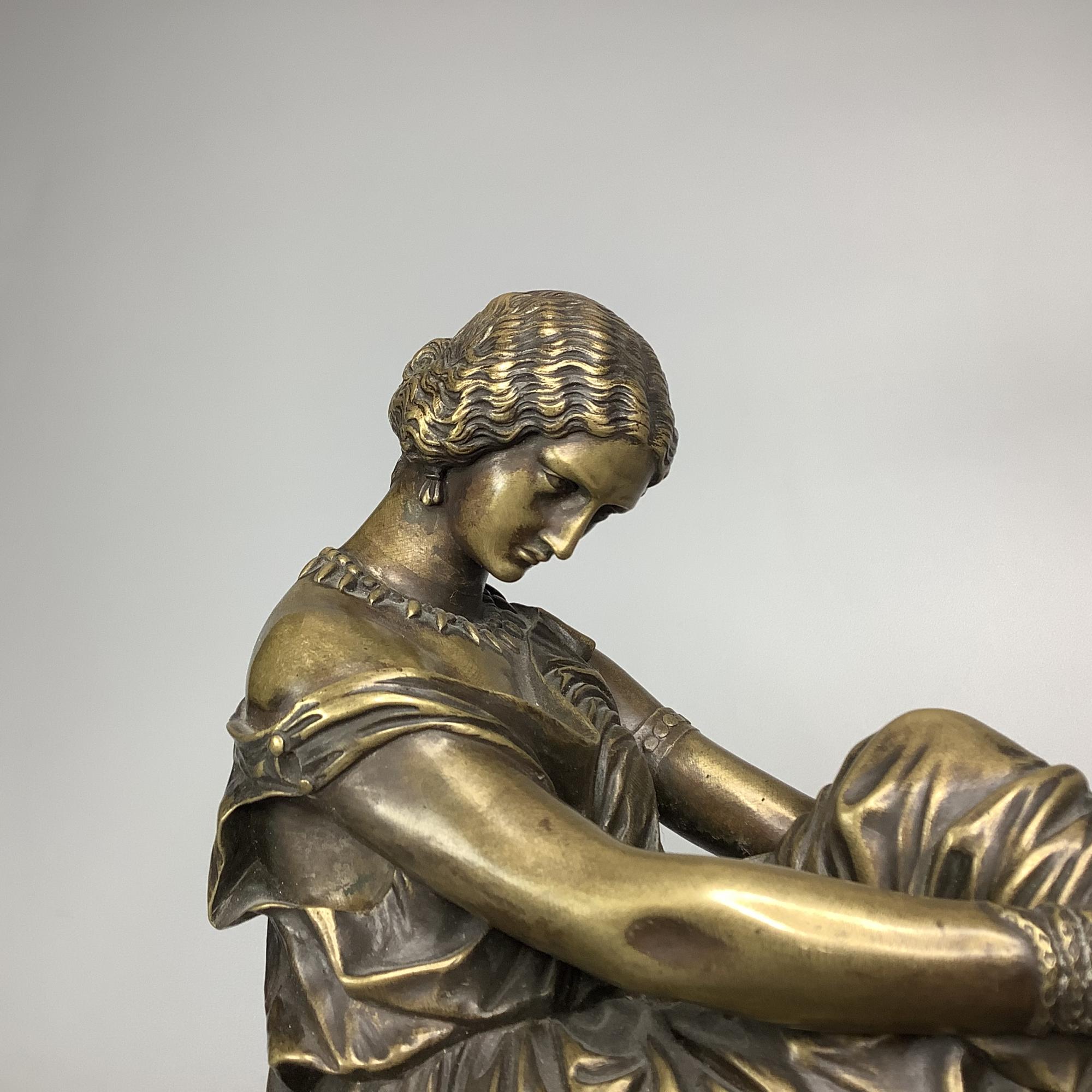 Скульптура кабинетная Сапфо бронза 